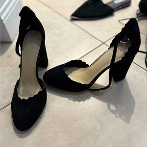 Marc Fisher Black Suede Women's Heels